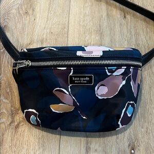 kate spade Black and Blue Floral Belt Bag
